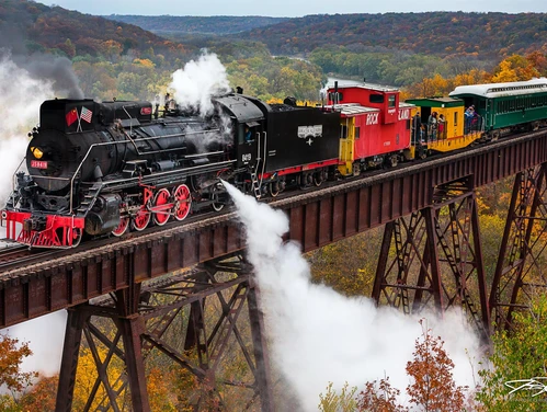 Train on Bridge