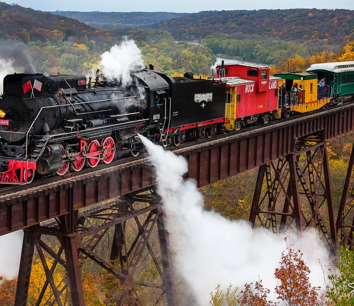 Train on Bridge