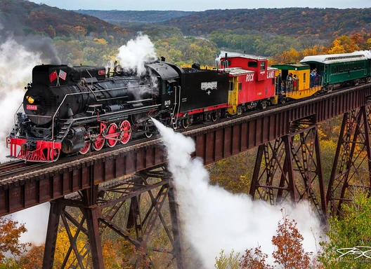 Train on Bridge